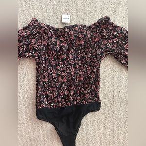 Free people off the shoulder bodysuit-new with tags